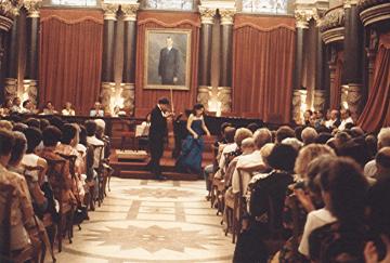 Concert in St. Sebastian, Spain,  cellist, Tilmann Wick